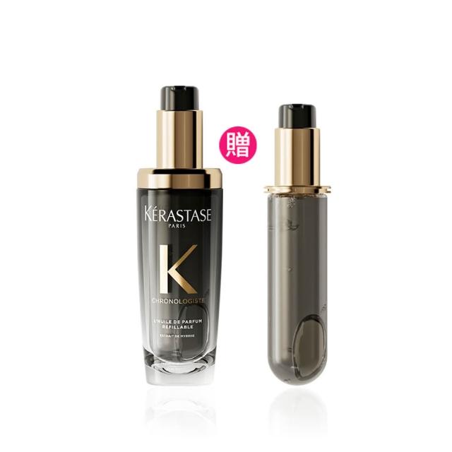 【KERASTASE 巴黎卡詩】黑鑽極萃逆時玫瑰香氛露75ml(新升級/護髮油)