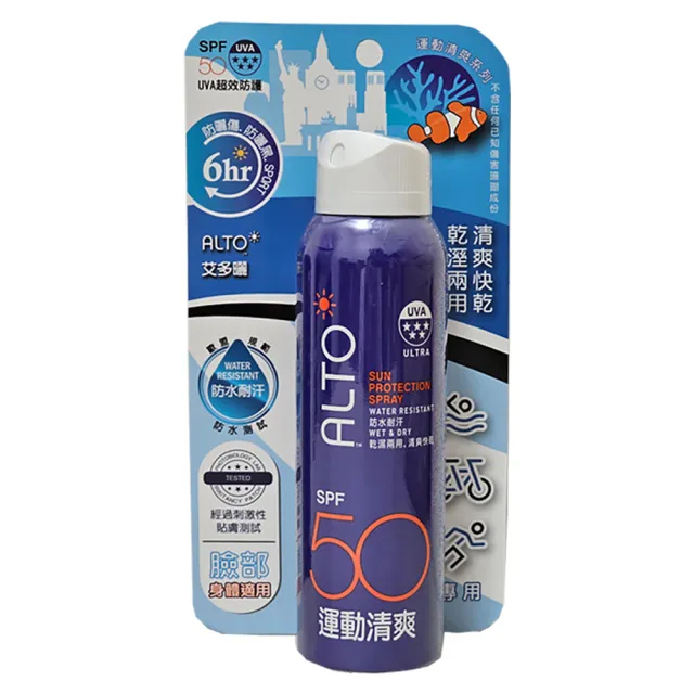【ALTO】艾多曬 防曬噴霧 運動清爽 150ml x2入