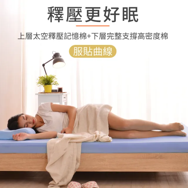 【LooCa】加大6尺 抗菌防蹣防水12cm記憶床墊180x188cm★送記憶枕X2+枕套X2｜宿舍床墊