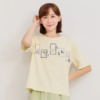 【a la sha】方塊躲貓貓繡花棉T