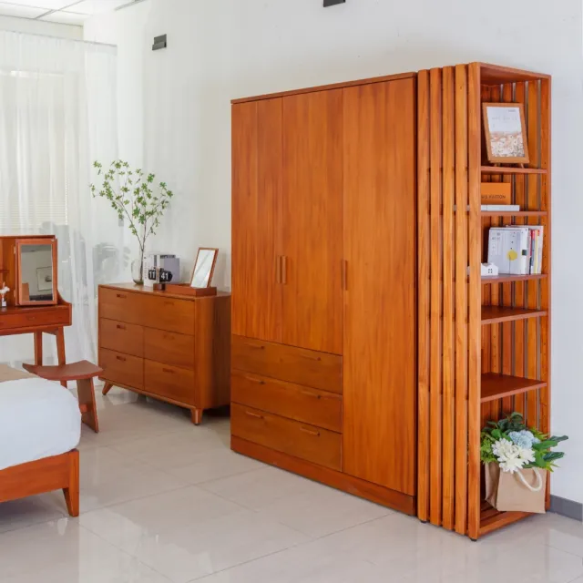 【Mahogany 瑪荷尼家具】免組裝 65x30x210 晨光左岸30置物層架MYR-C  置物層架  L1-BL22-1M