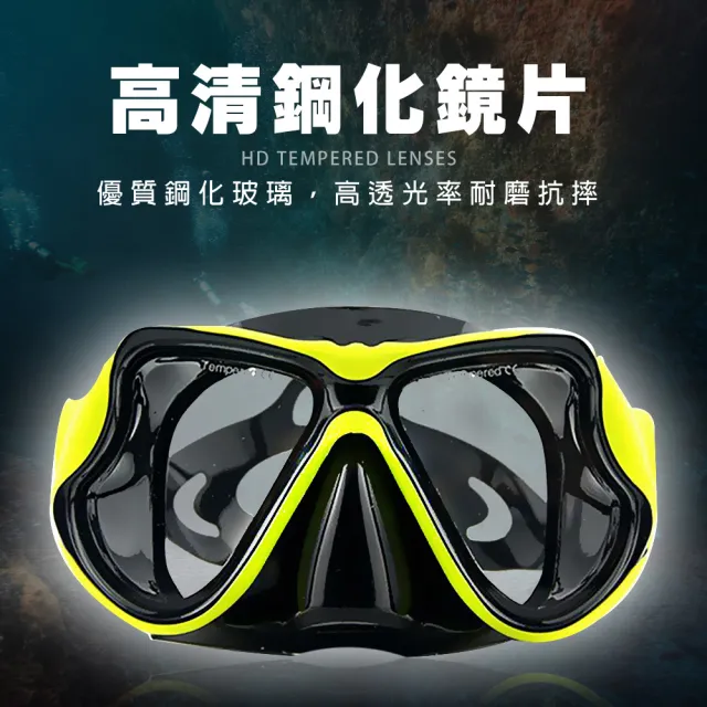 全乾式雙鏡面潛水面罩(浮潛面罩 單鏡面罩 潛水面鏡 潛水面罩 潛水鏡 潛水蛙鏡 浮潛 蛙鏡 泳鏡)