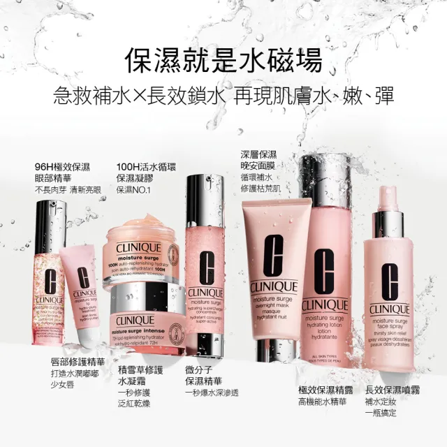 【CLINIQUE 倩碧】水磁場有酵精明買家組(水磁場保濕凝膠125ml+50ml+30ml)