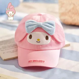 【SANRIO 三麗鷗】正版授權夏季兒童立體造型透氣涼爽親膚防曬棒球帽凱蒂貓帕恰狗美樂蒂酷洛