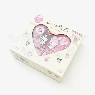【PLUS 普樂士】《DECO RUSH 三麗鷗限定愛心盒花邊帶》