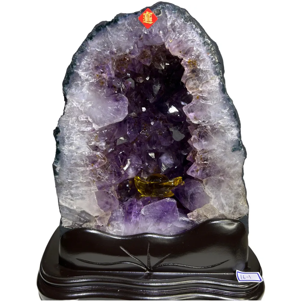 恬芯晶品】巴西紫鈦晶紫晶洞6.4KG新居財位擺設MA28(紫水晶洞開運水晶