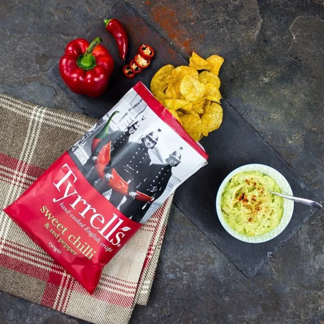 【Tyrrells】泰勒思英國洋芋片 無麩質 135g-150g/包x四包組 (任選口味)