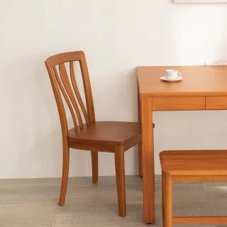 【Mahogany 瑪荷尼家具】免組裝 43X57X90  誠品貝克餐椅MYR-C   全原木桃花心木   餐椅   M1-DR39(G2)