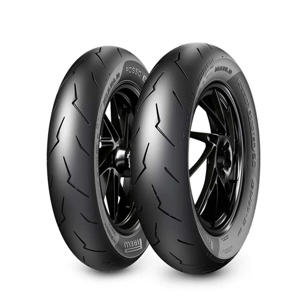 【PIRELLI 倍耐力】DIABLO ROSSO SC速克達用-競賽型 12吋(100/90-12 64P 小惡魔)