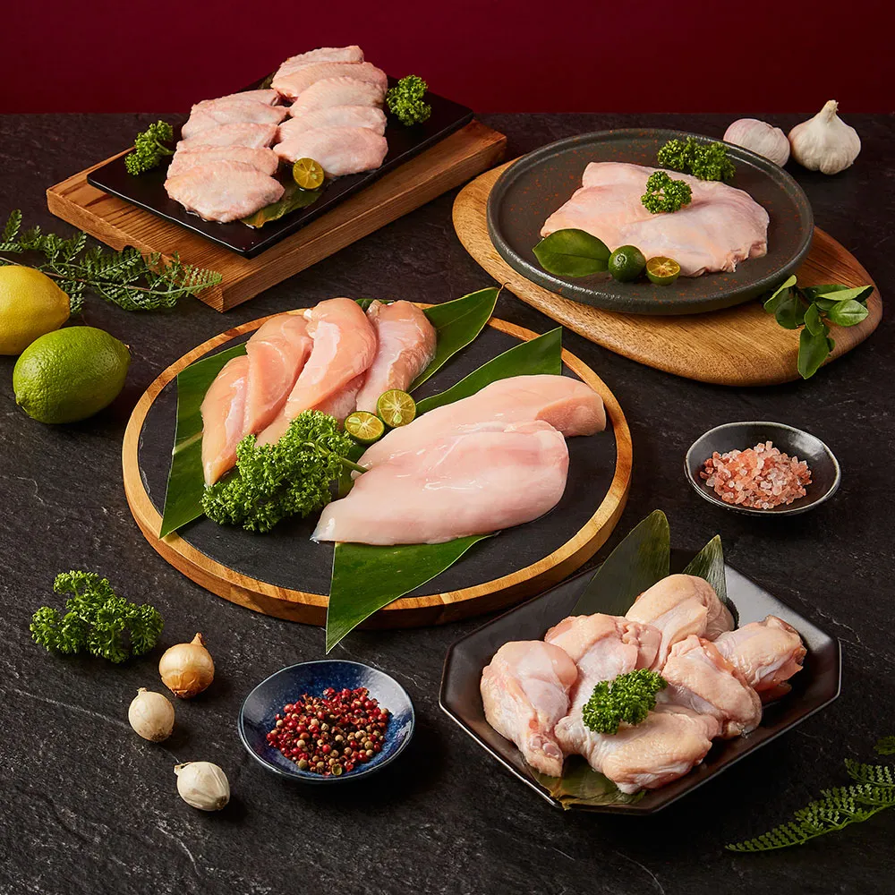 【大成】益活雞│清雞胸、去骨雞腿、里肌肉、翅中、翅小腿│5盒免運組(國產雞  雛雞品質 榮獲食創獎)