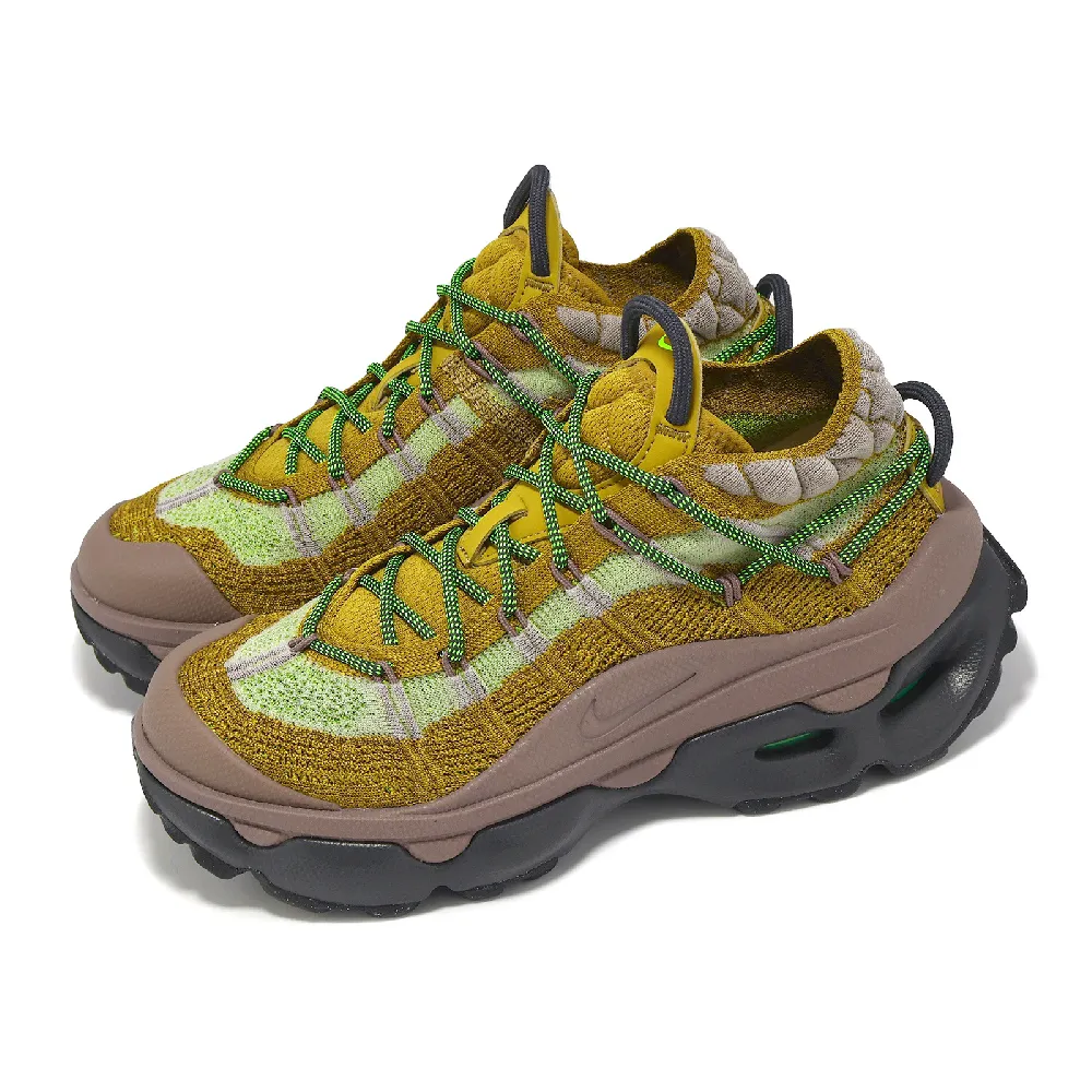 【NIKE 耐吉】休閒鞋 Wmns Air Max Flyknit Venture 女鞋 黃 紫 氣墊 緩衝 襪套式(FD2110-700)