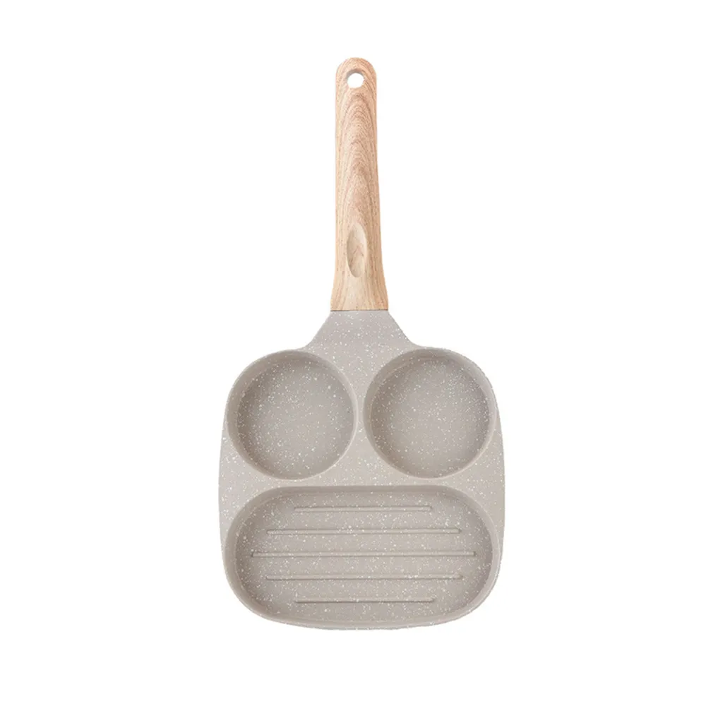 【酷博士】早餐平底鍋 煎蛋鍋(雙孔盤 烤肉 露營)