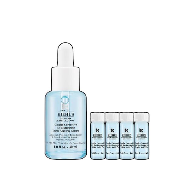 【Kiehl’s 契爾氏】官方直營 激光三酸煥膚精華液 30ml(Kiehl’s/新品上市/無針水光)