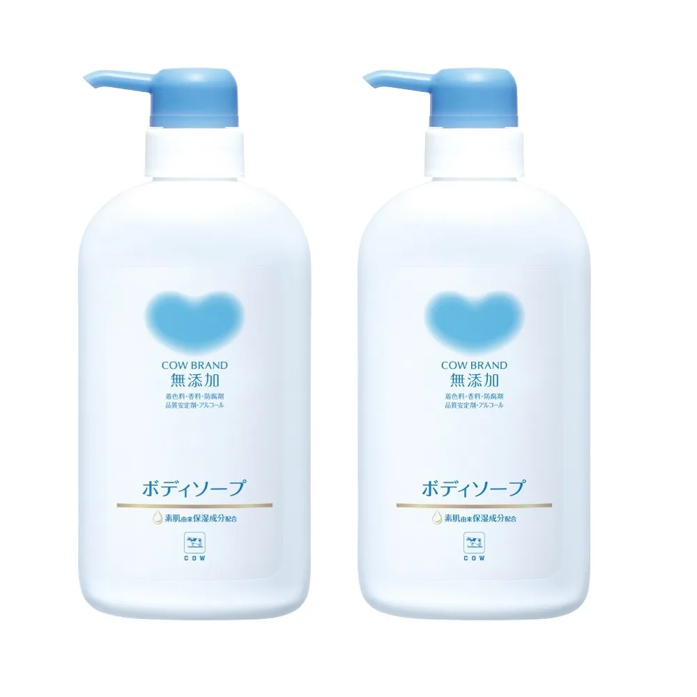 【日本牛乳石鹼】植物性無添加沐浴乳500ml 2入組 (無香料/無色素/無防腐劑/嬰兒 寶寶也適用)