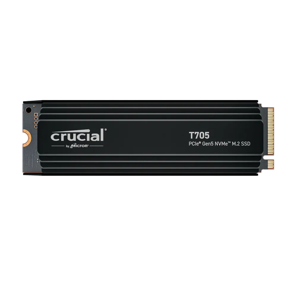 【Crucial 美光】T705 2TB Gen5 SSD固態硬碟 含散熱器(CT2000T705SSD5)