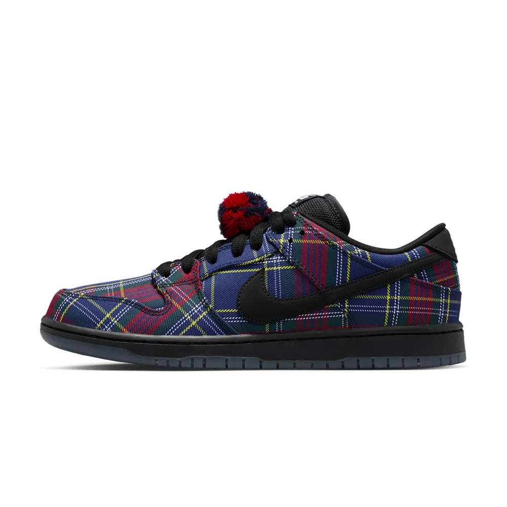 【NIKE 耐吉】休閒鞋 Nardwuar x Nike Dunk Low SB Tam O Shanter Hat 蘇格蘭格紋 黑 男鞋 II1493-600
