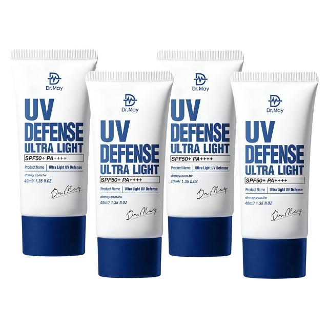 【Dr. May 美博士】專業隔離清爽防曬乳SPF50+ PA++++ 四入組(40ml 美容課程後可用 超越買一送一)