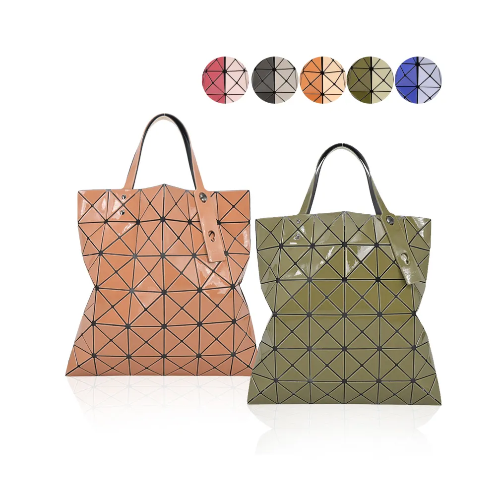 ISSEY MIYAKE 三宅一生】LUCENT6x6亮面雙色手提包(多色選) - momo購物