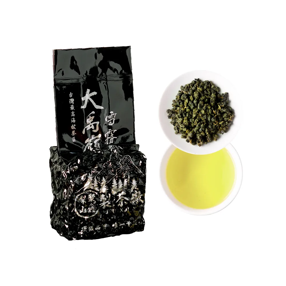 【JUXIN 梨山聚鑫製茶廠】大禹嶺雪霧龍手採高冷茶2兩75g(75克/包、正產地、輕發酵、無焙火)