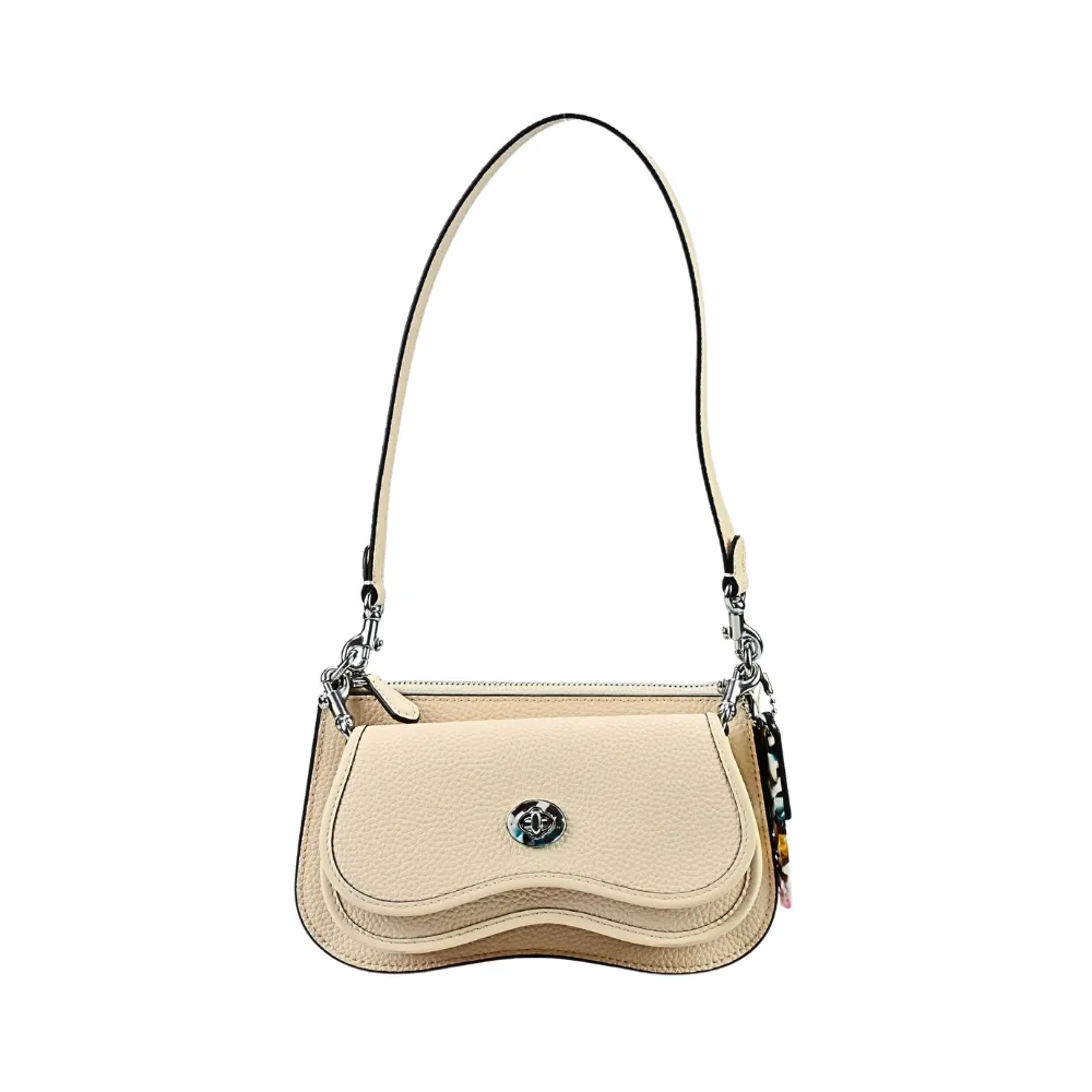 【COACH】Topia Wavy Dinky手提/肩背多用小包(米白色)