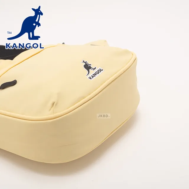【KANGOL】袋鼠 多格層同色側背包 65258707
