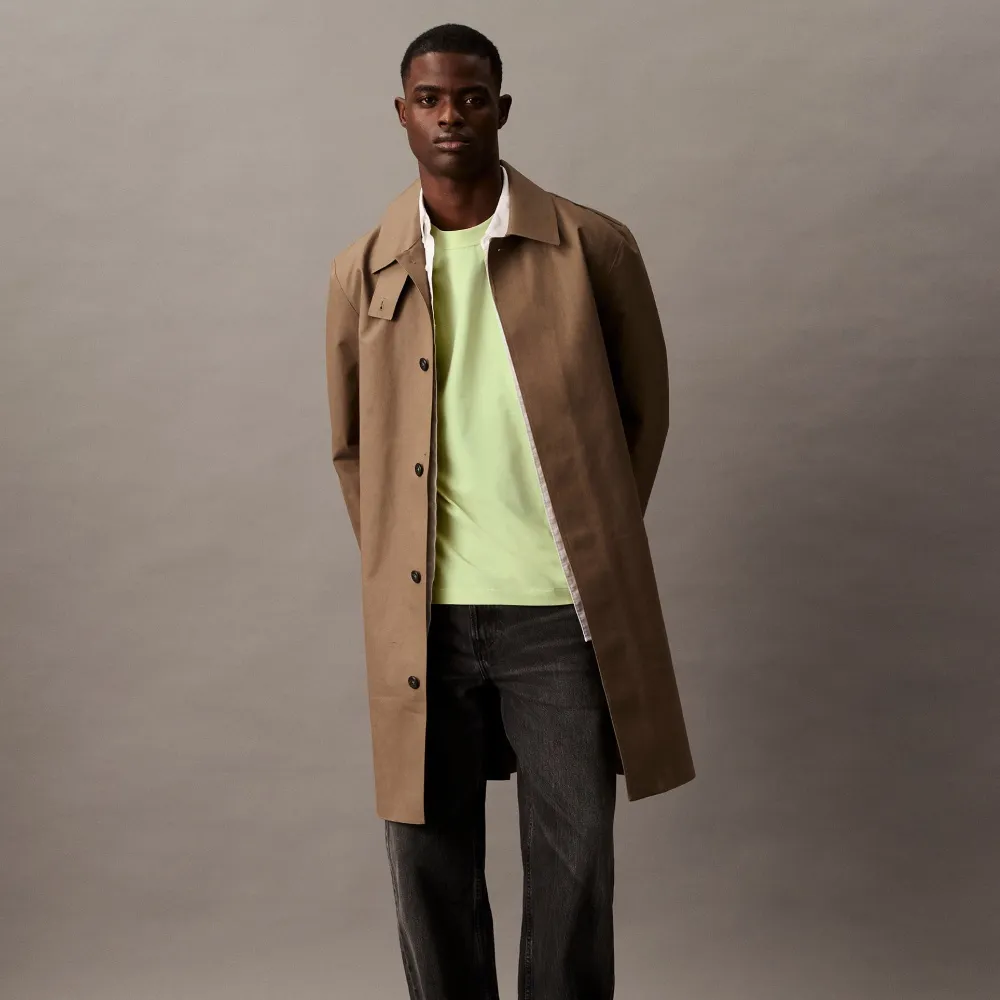 【CALVIN KLEIN】官方旗艦館CK Calvin Logo 圓領上衣_黃色