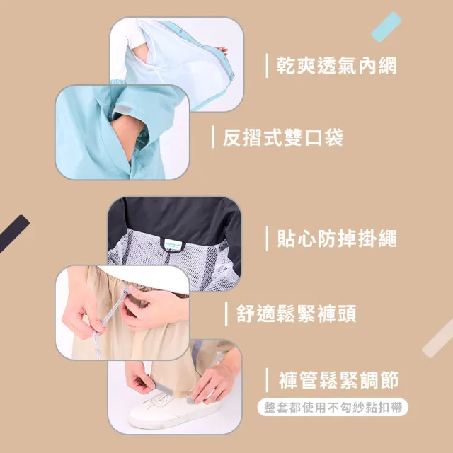 【HOOMUA 雨沐】馭雨有感兩件式背包雨衣(全新上市贈收納束口袋)