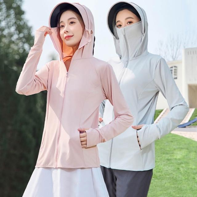 【MUAN】防紫外線UPF50+夏季連帽防曬服(涼感速乾防曬外套/抗UV外套/騎車外套/防曬衣)