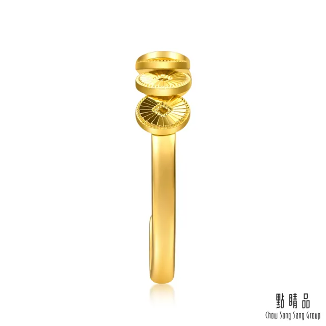 【點睛品】富貴五帝錢 黃金戒指_計價黃金