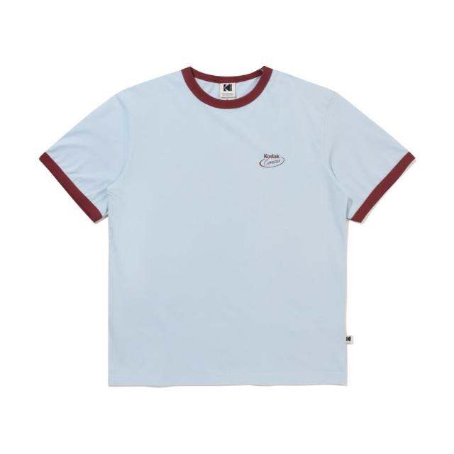 【KODAK Apparel】柯達 男女同款 短袖T恤 96標誌 領袖撞色 共3色 / KB602020IVR KB602020GRN KB602020SBL