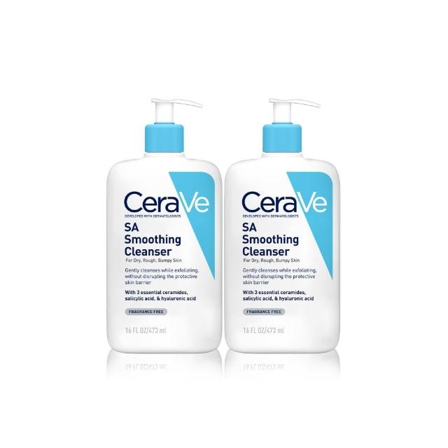 【CeraVe 適樂膚】618限時特談雙入組★水楊酸煥膚淨嫩潔膚露 473ml X2(改善粗糙顆粒)