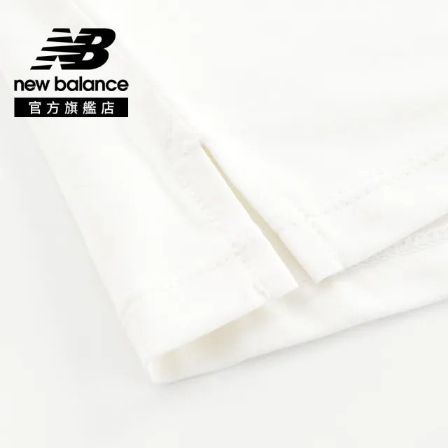 【NEW BALANCE】NB 童裝 拼接短袖上衣_7EG2V07TLBL_男童/女童_白淺藍色