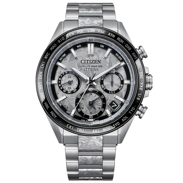【CITIZEN 星辰】ATTESA 限量 韋禮安 廣告配戴 隱耀款 GPS光動能腕錶 推薦 送禮 畢業禮物 (CC4076-65A)
