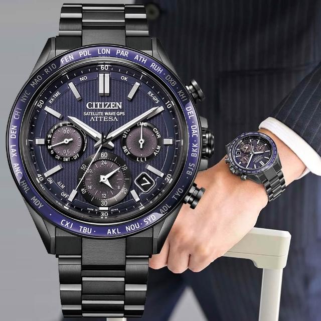 【CITIZEN 星辰】韋禮安廣告配戴款 紺星 GPS衛星對時 鈦 光動能腕錶 錶 手錶 送禮 (CC4059-64L)