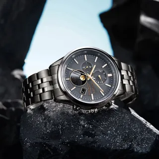 【CITIZEN 星辰】韋禮安廣告配戴款 曜月 電波月相 光動能腕錶 618 週年慶 畢業禮物 (BY1037-51H)