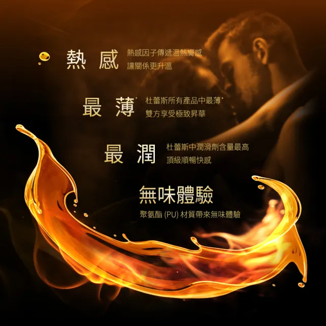 【Durex 杜蕾斯】001水性PU衛生套熱感潤滑裝1盒(10入 保險套/衛生套/避孕套/安全套/避孕/保險套推薦)