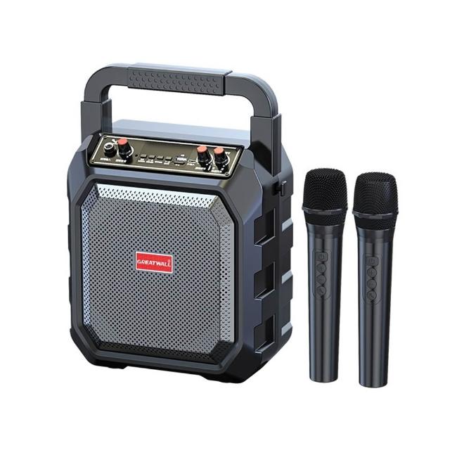【Quality 聚家】藍芽喇叭 廣場舞音響 K歌音箱 音響喇叭 卡拉ok 無線麥克風 雙話筒/長續航/聲音洪亮通透