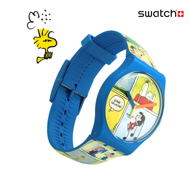 【SWATCH】SMAK! 經典手錶/史努比Snoopy聯名錶/男錶/女錶/瑞士製造 SO29Z108(41mm)