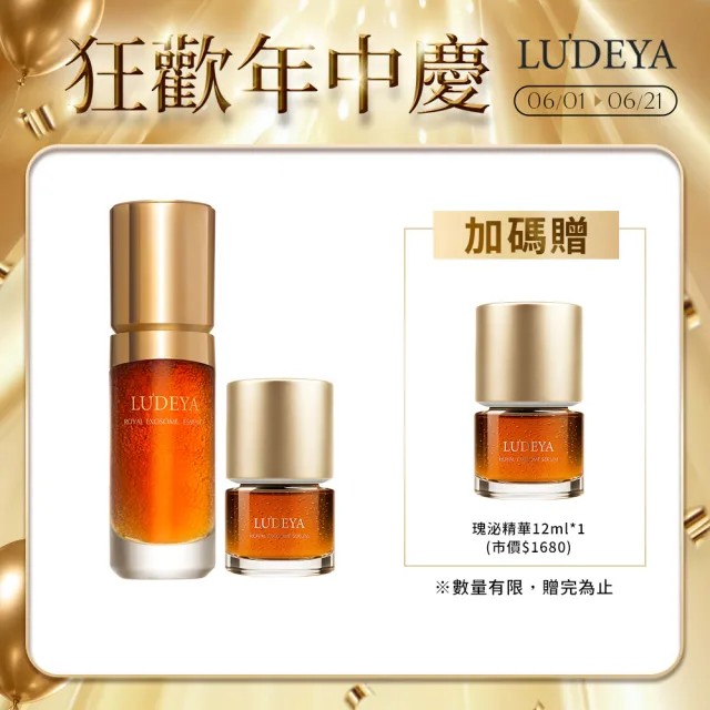 【LUDEYA】玫瑰微泌精華★買大送小(蜂王玫瑰微泌新生精華35ml＋12ml)