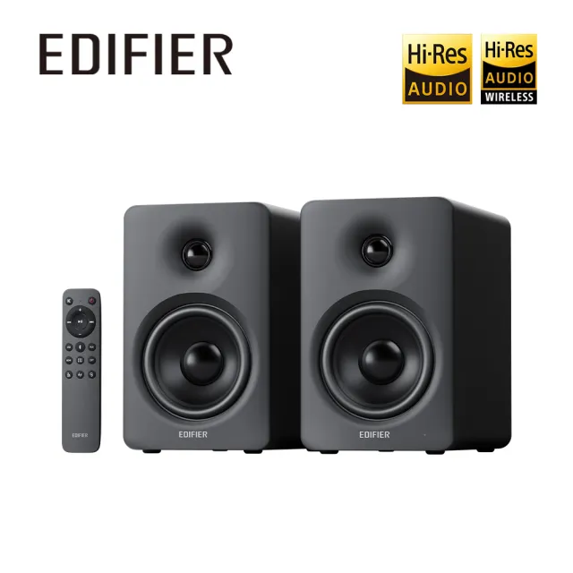 【EDIFIER】M90 2.0藍牙喇叭（雙設備連接｜專屬APP｜Hi-Res 音質雙認證｜電視電腦音響｜桌搭）