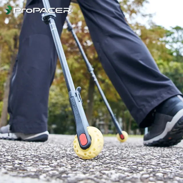 【ProPACER】PP健走杖粉紅輪或黃色閃光版(健走杖登山兩用杖)