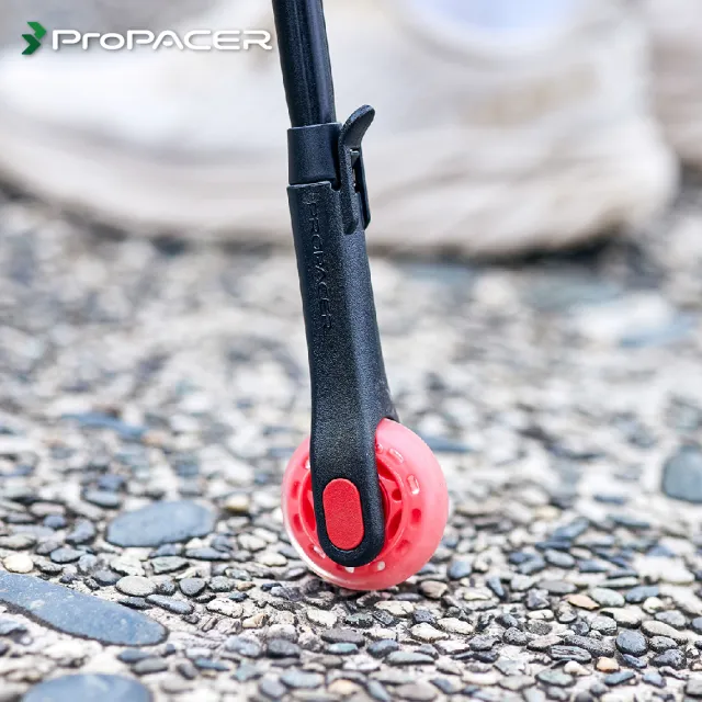 【ProPACER】PP健走杖粉紅輪或黃色閃光版(健走杖登山兩用杖)