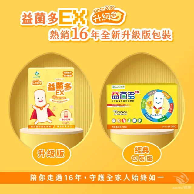 【JoyHui 佳悅】益菌多EX升級版3盒(共90包、PS腦磷脂+BC198乳酸菌+兒童益生菌)