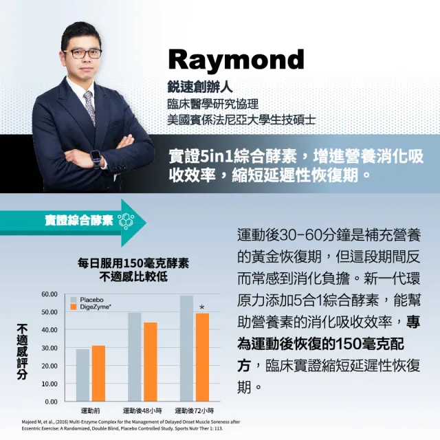 【RACE ON】鋭速 環原力酵素莓果C 14包/盒(抗氧化Ｘ吸收力 運動恢復再加速)