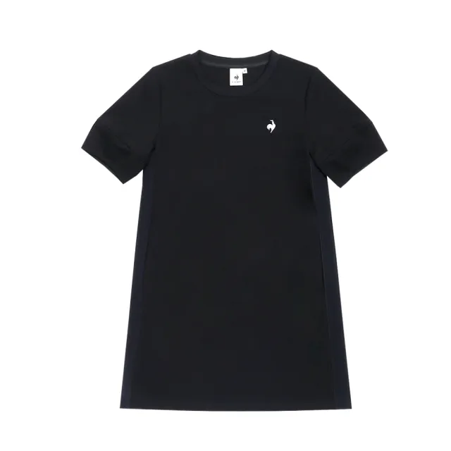 【LE COQ SPORTIF 公雞】短袖連身裙 女款 黑色 LWX22222