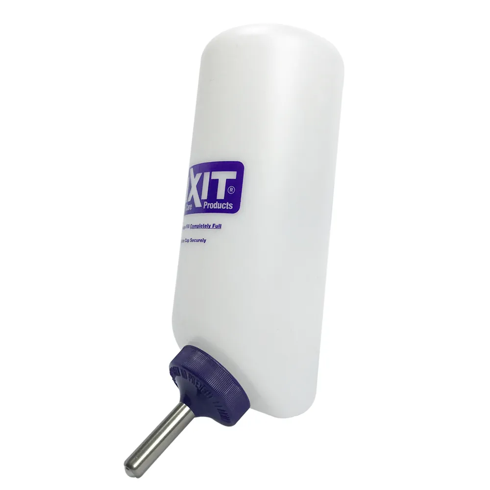 【金德恩】美國製造 LIXIT 鋼管雙珠寵物飲水瓶 960cc(寵物飲水器 寵物餵食器 寵物用品)