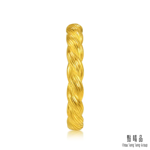 【點睛品】扭扭麻花 黃金戒指_計價黃金(港圍13)