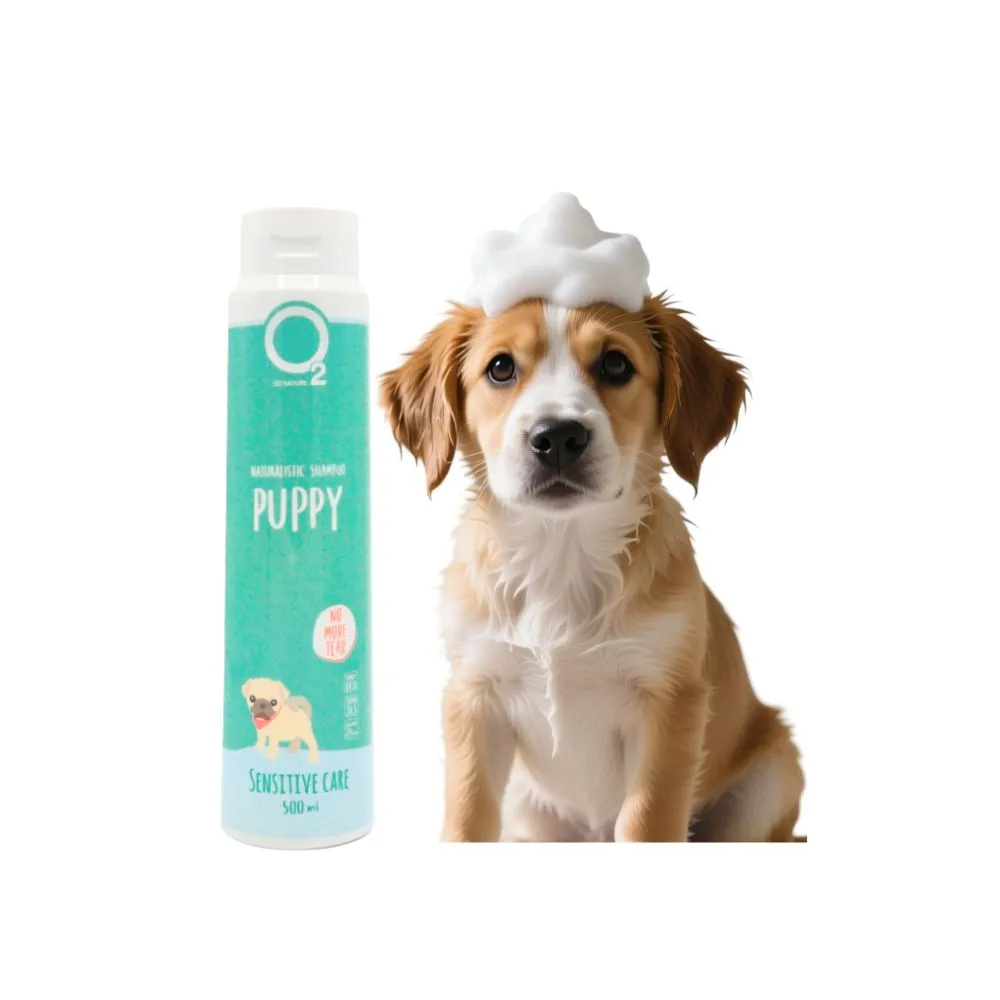 【O2 NATURE】幼犬專用溫和洗毛精500ml(小狗洗澡/寵物沐浴乳/寵物洗毛精/狗洗澡/狗沐浴乳/寵物洗澡)