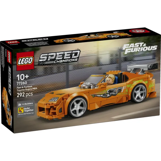 【LEGO 樂高】極速賽車系列 77260 《玩命關頭》Toyota Supra MK4(豐田汽車 賽車模型 禮物 玩具)