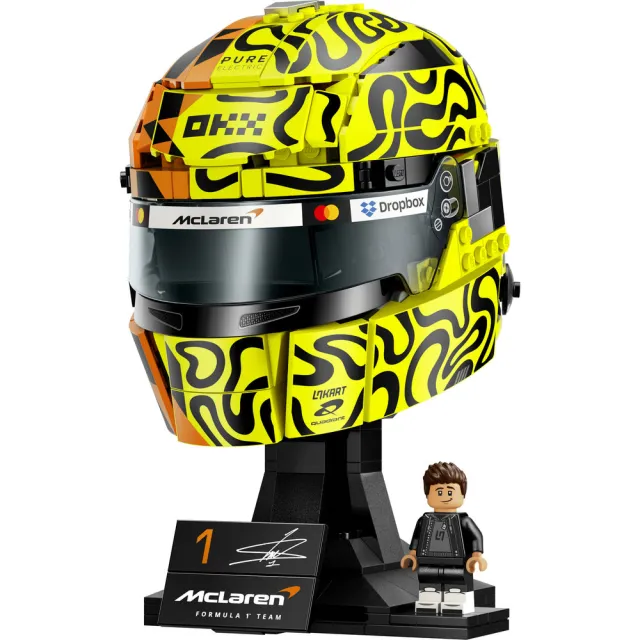 【LEGO 樂高】Editions 43023 McLaren Mastercard F1 Team Lando Norris 頭盔(麥拉倫 居家擺設 禮物 玩具)